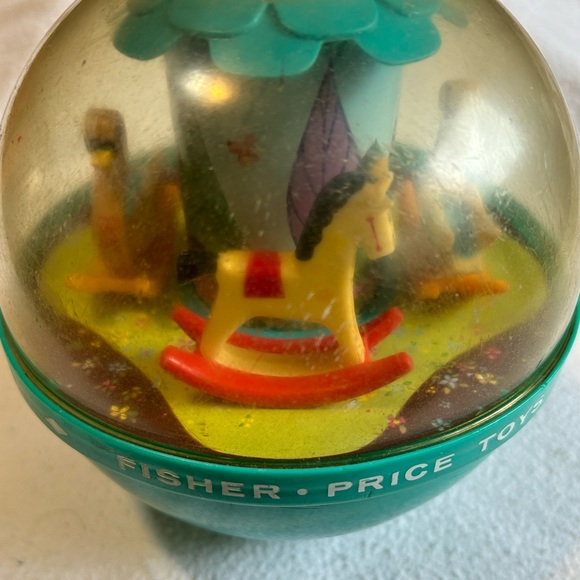 Vintage Fisher Price Roly Poly Chime Ball #165 from 1966. Baby Infant Toys - Picture 7 of 11